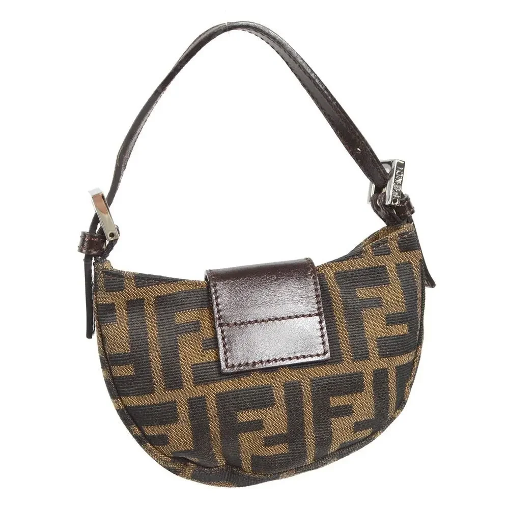 Fendi Zucca Canvas Vintage Croissant Bag Brown - Picture 2 of 4